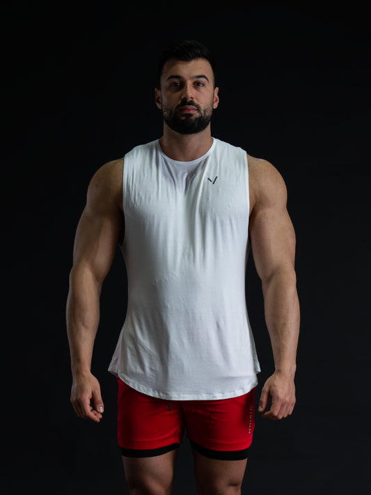 VISION MUSCLE TANKS - WHITE image 0