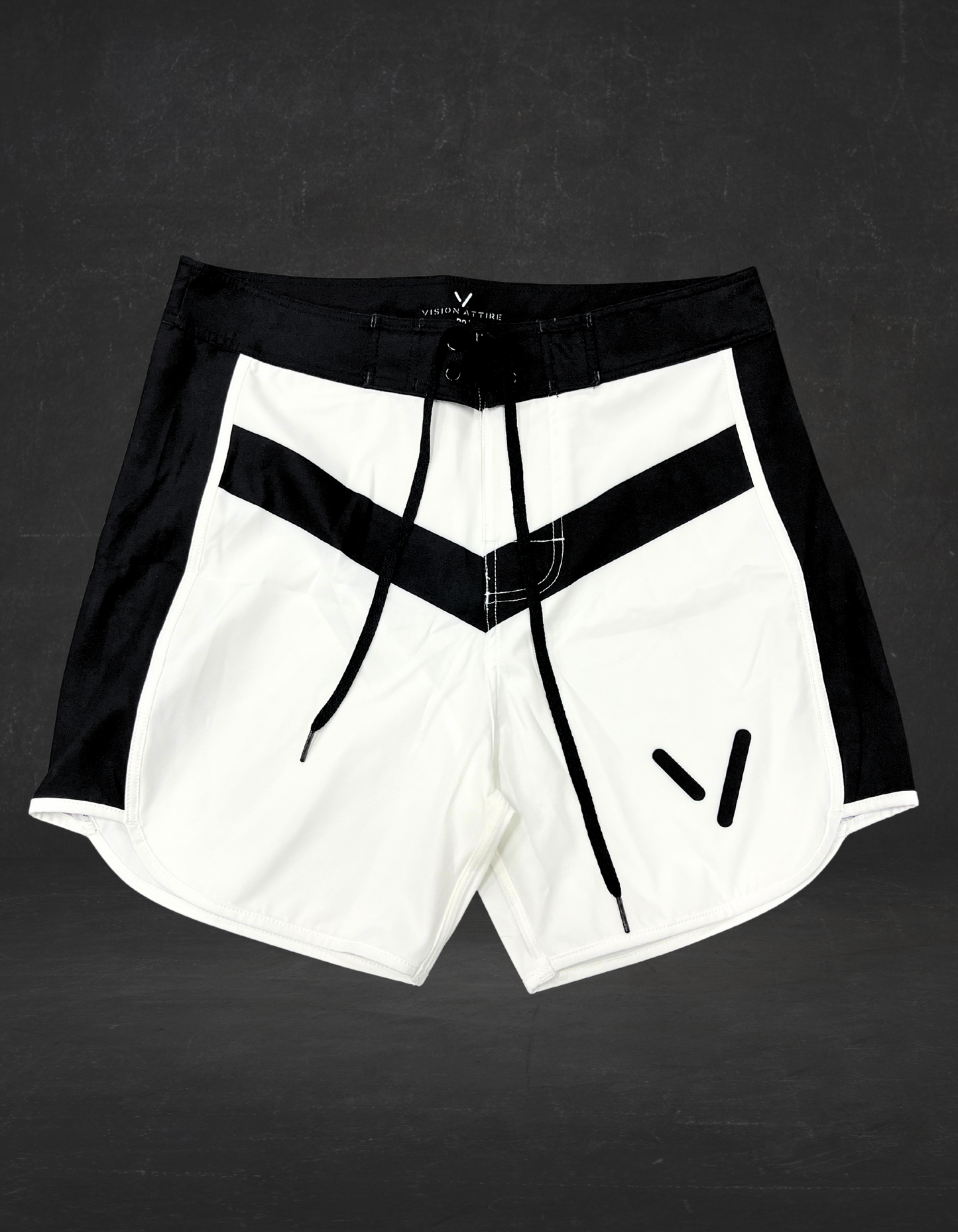 WHITE & BLACK MEN'S PHYSIQUE SHORTS