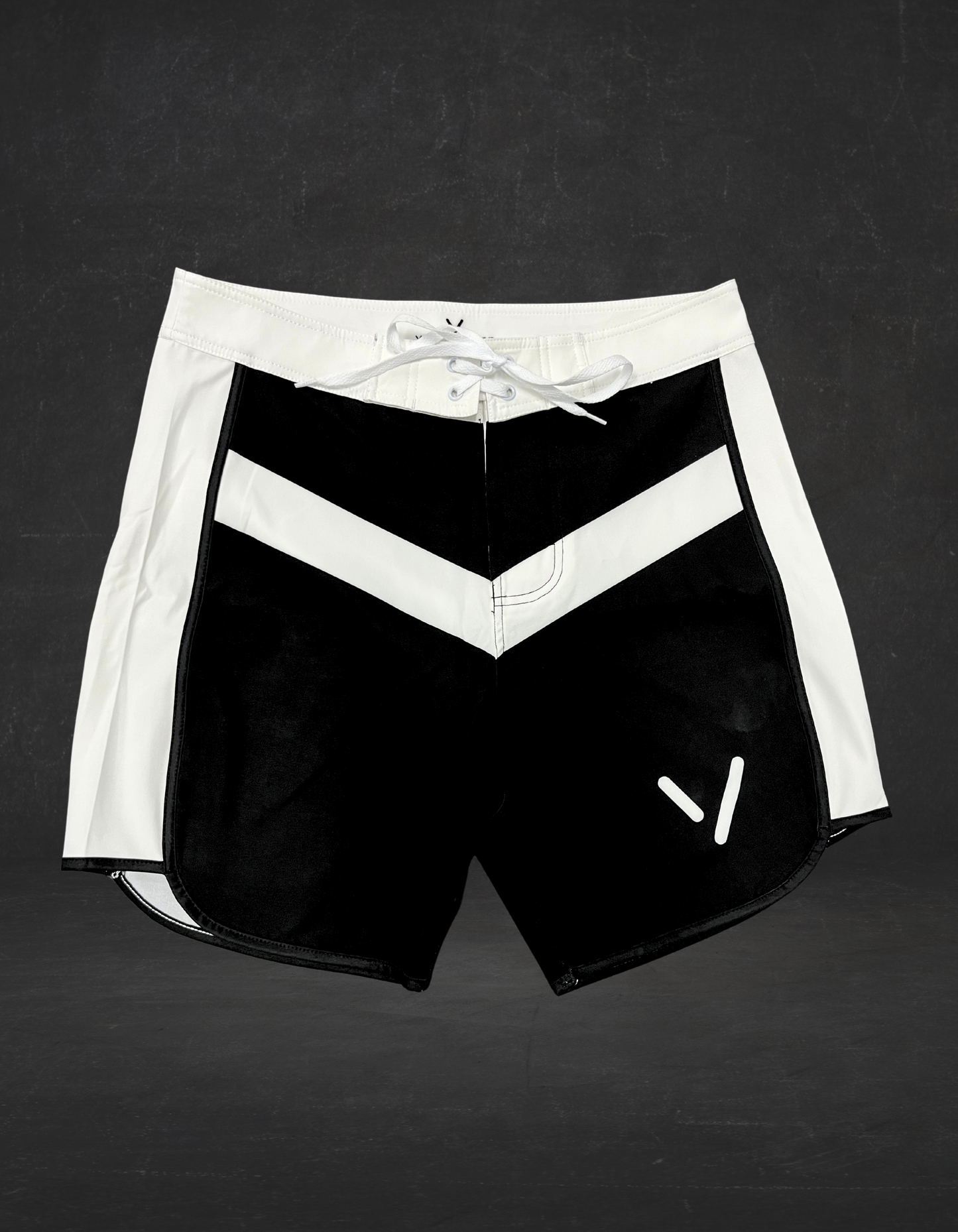 BLACK & WHITE MEN'S PHYSIQUE SHORTS