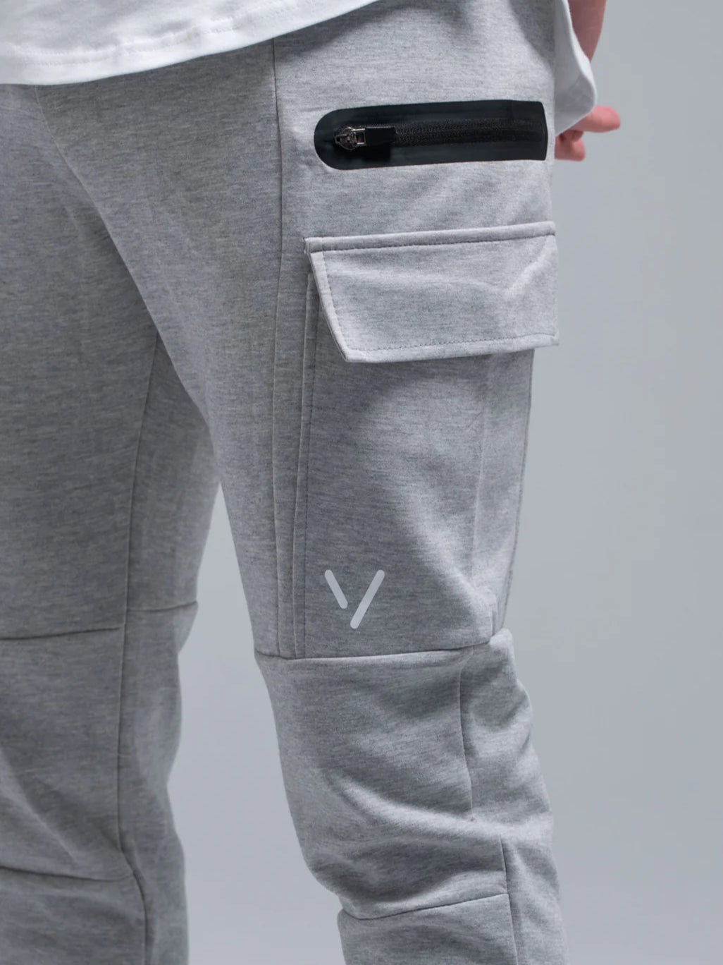 CARGO TRACK PANTS - LIGHT GREY image 0