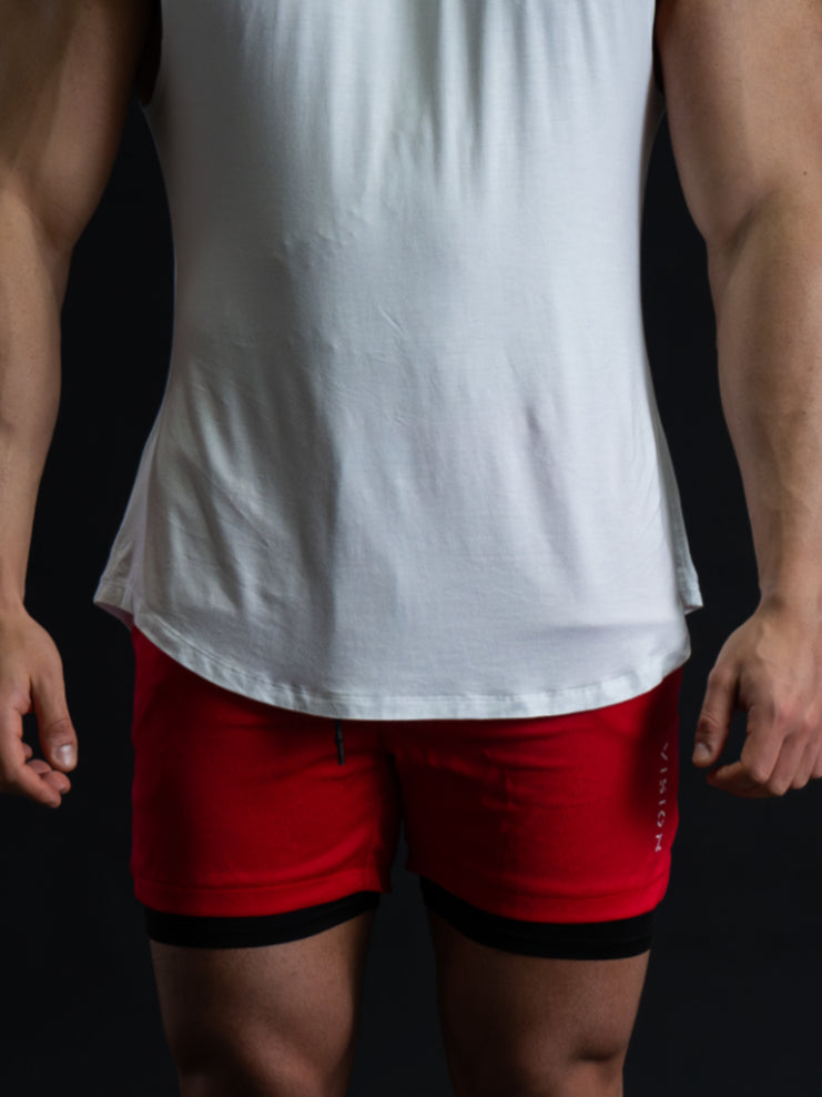 2 IN 1 SHORTS - RED image 3