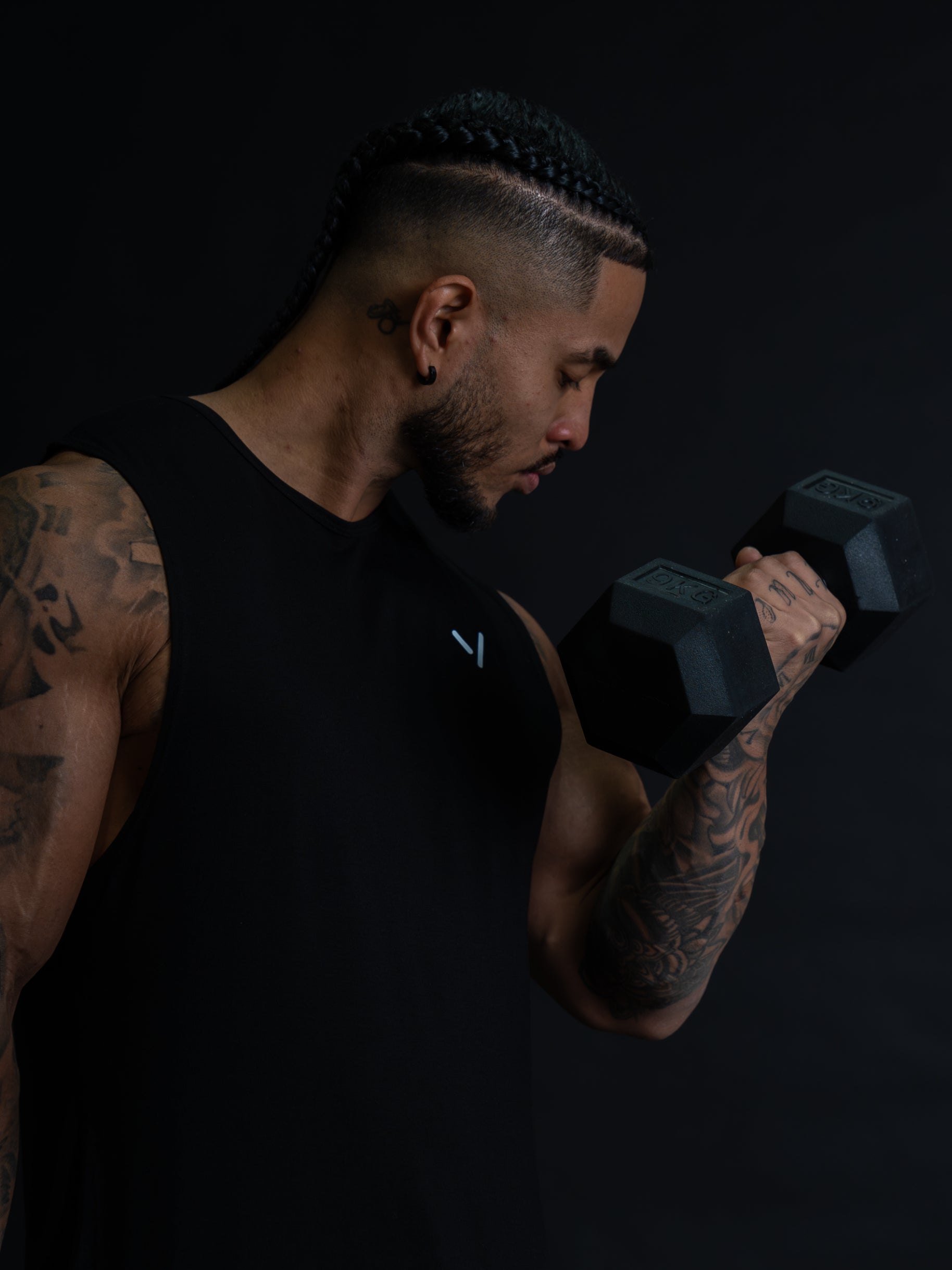 VISION MUSCLE TANKS - BLACK image 5