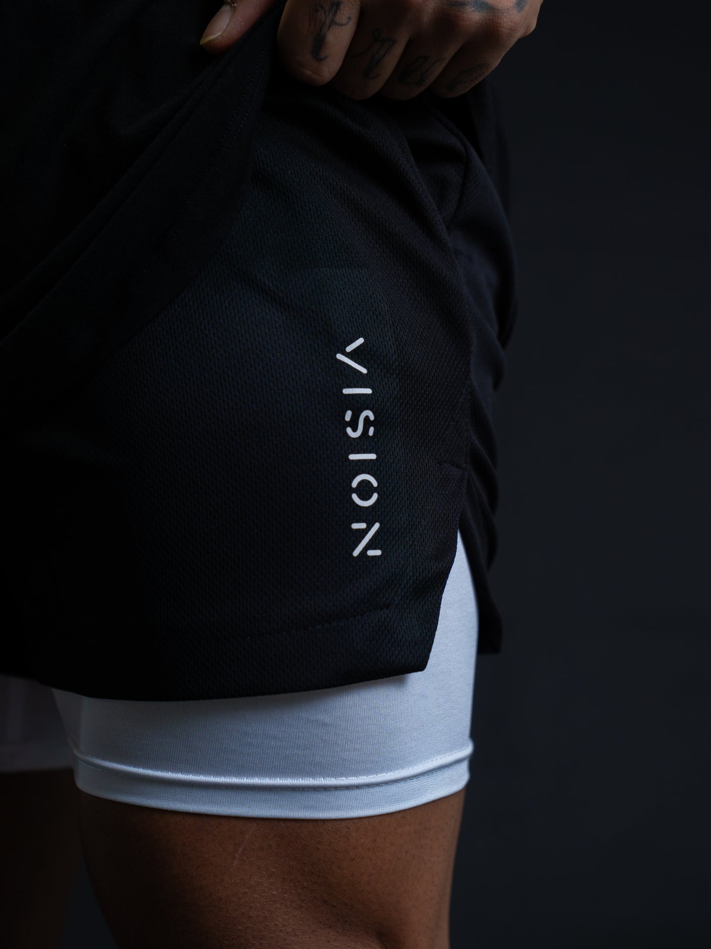 2 IN 1 SHORTS - BLACK image 3