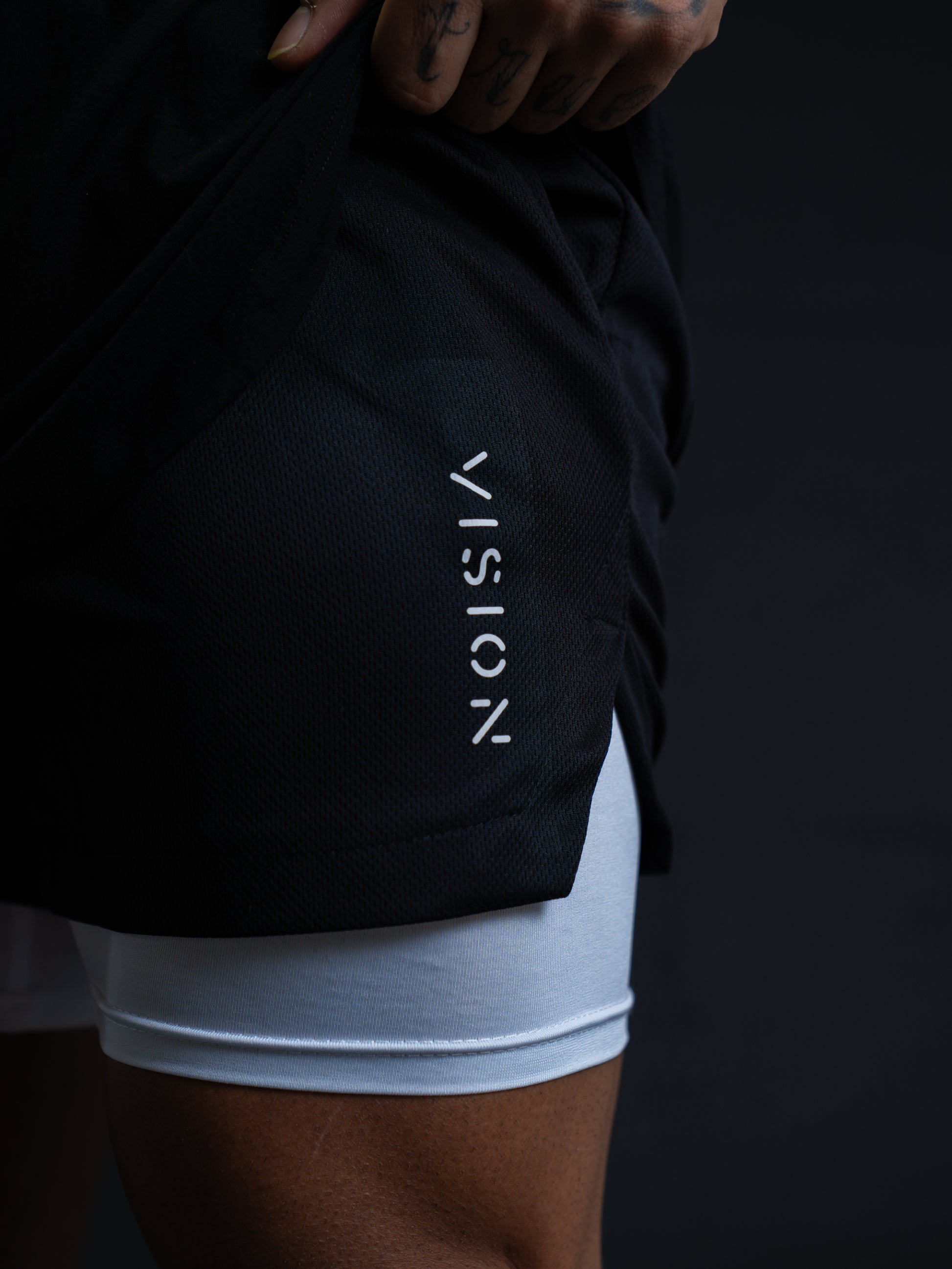 2 IN 1 SHORTS - BLACK image 3