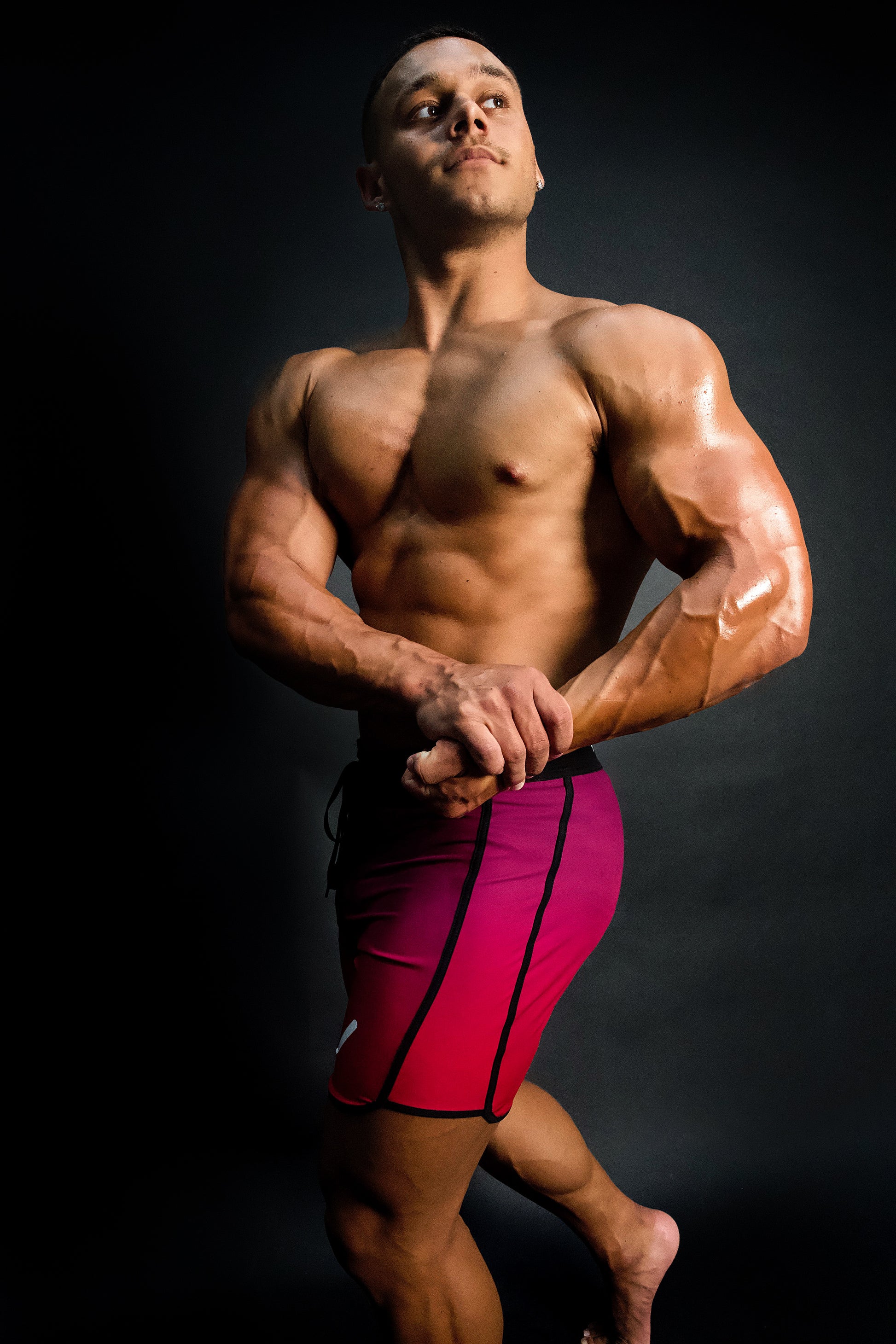 MEN'S PHYSIQUE SHORTS - PINK OMBRE image 3