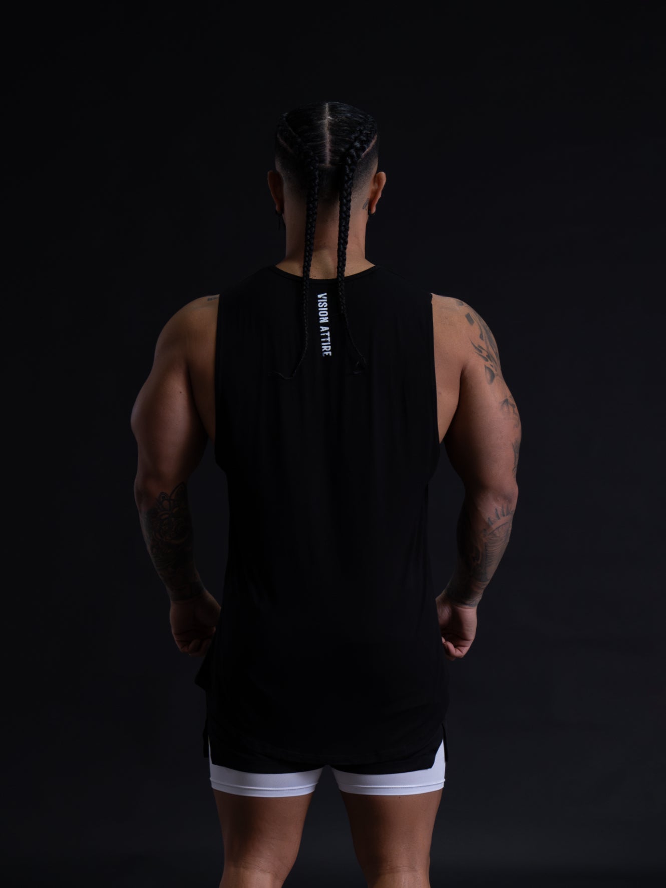VISION MUSCLE TANKS - BLACK image 1