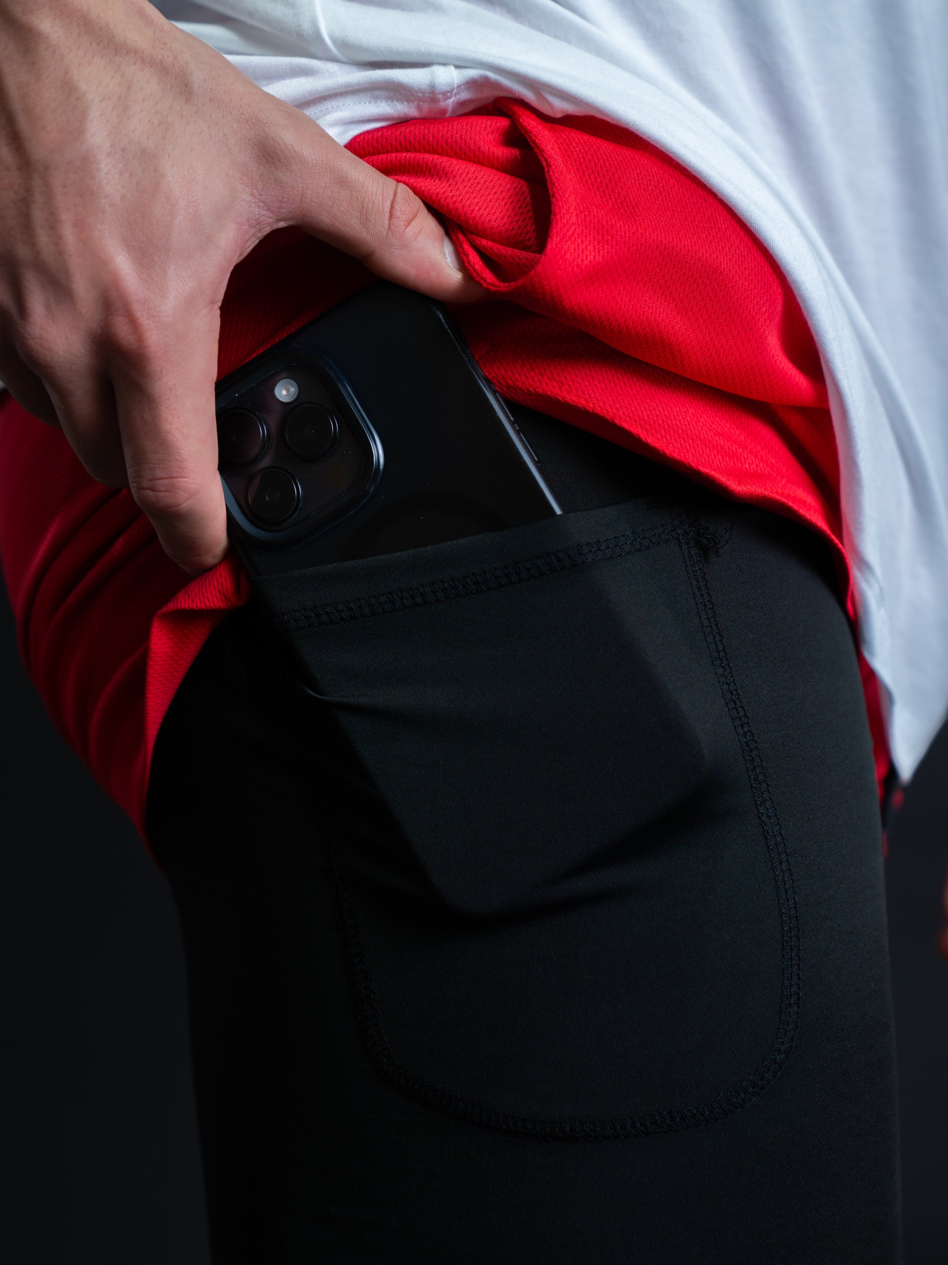2 IN 1 SHORTS - RED image 1