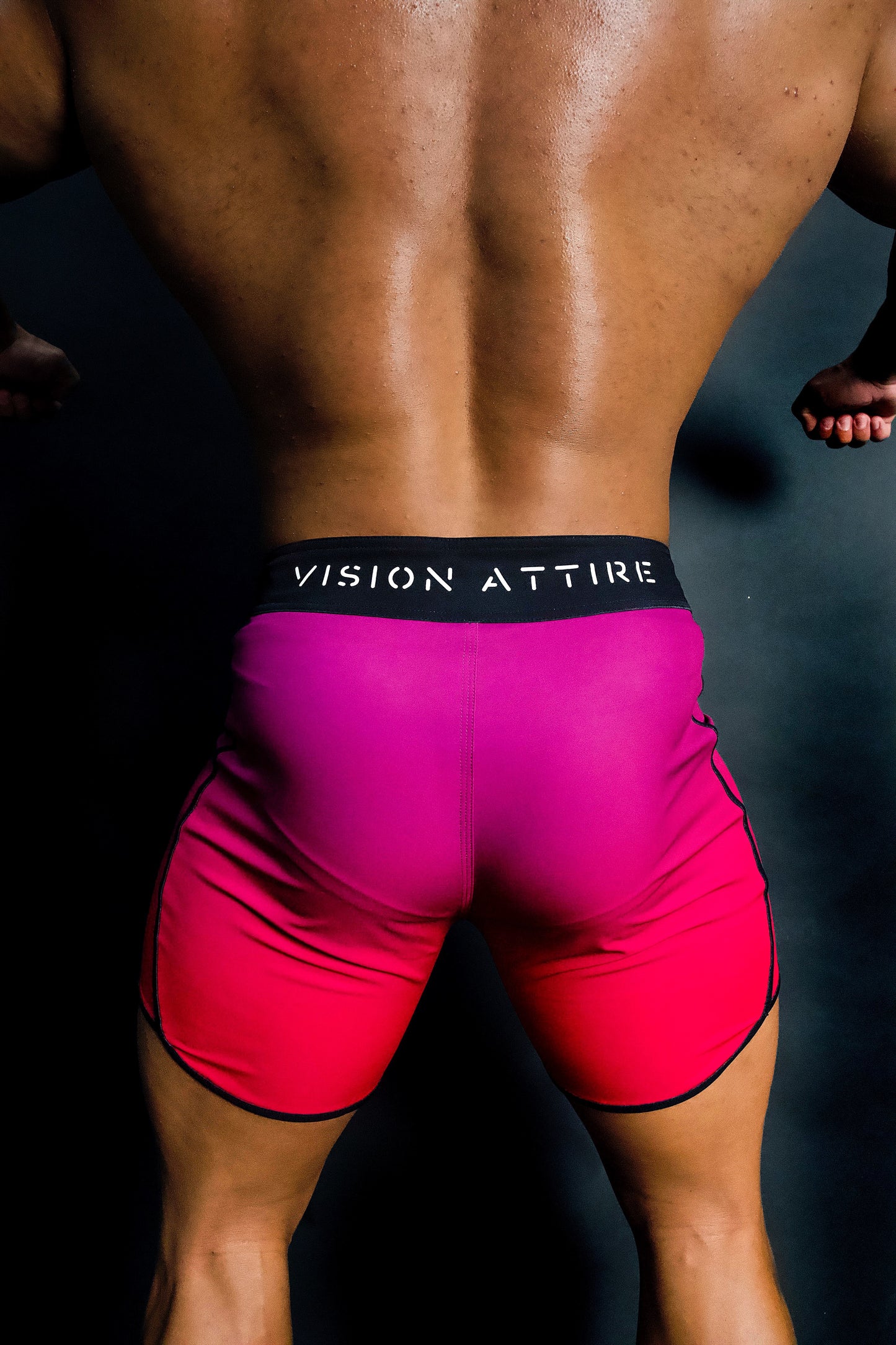 MEN'S PHYSIQUE SHORTS - PINK OMBRE image 4